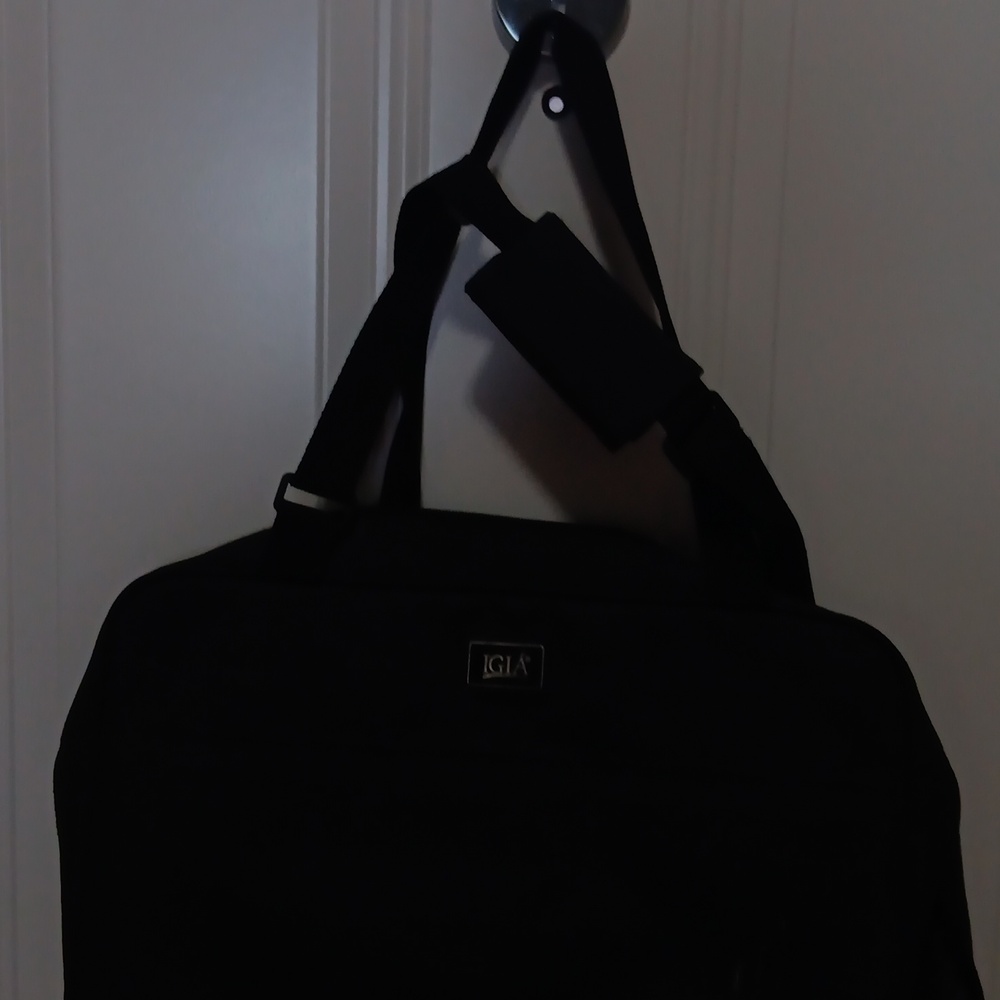Black Vinyl Travel Bag